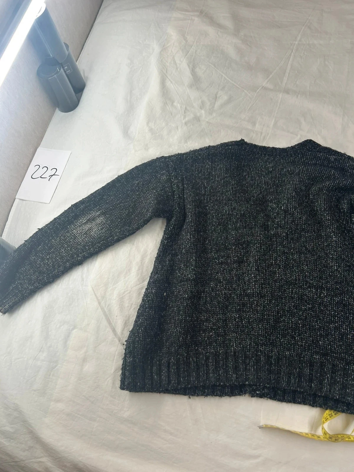Sweat pull cardigan en laine et acrylique noir gris karl marc john – photo 14